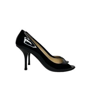 PRADA • OPEN TOE HEELS W/ SOLE PROTECTORS (38)